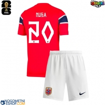 Otroški Nogometni dresi Norveška Antonio Nusa #20 Domači SP 2026 Kratek Rokav (+ Kratke hlače)